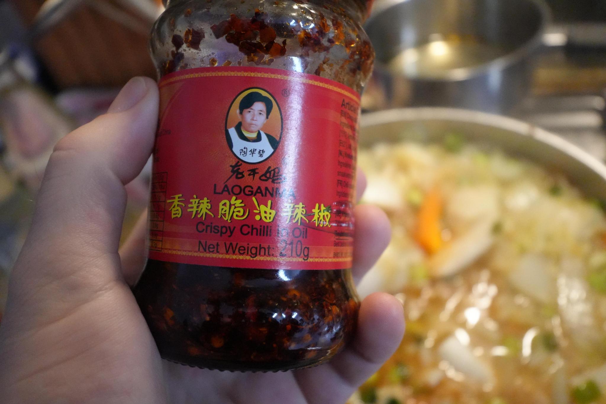 laoganma chili oil from China